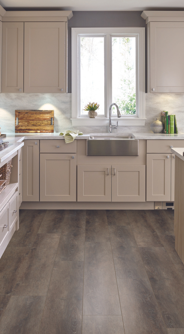 Installed laminate flooring in home